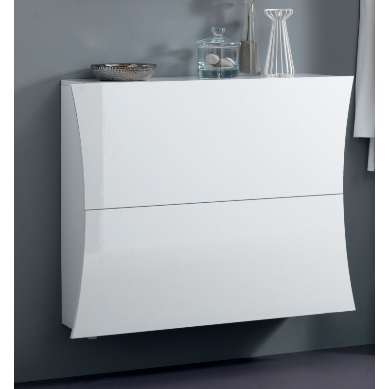 Scarpiera Arco – 2 ante – 101x81x26 – Bianco Lucido
