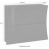 Scarpiera Arco – 2 ante – 101x81x26 – Bianco Lucido