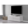 Mobile Porta TV Metis 110 – 1 anta + 2 cassetti – Bianco Lucido