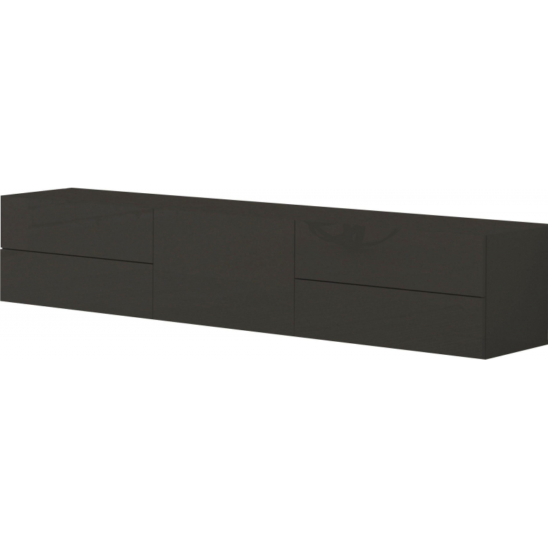 Mobile Porta TV Metis 170 – 1 anta + 4 cassetti – Antracite Lucido