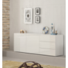 Credenza Metis 170 – 2 anta + 3 cassetti – Bianco Lucido