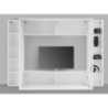 Parete soggiorno Maruska 1 vetrina– 260x180x30 – Bianco Lucido