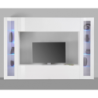 Parete soggiorno Maruska 2 vetrine– 260x180x30 – Bianco Lucido