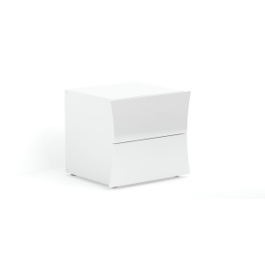 Zoom Comodino Arco – 2 cassetti – 50x41x40 – Bianco Lucido