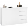 Mobile Multiuso – 2 ante/4 cassetti – Bianco Lucido