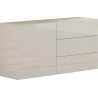 Credenza Metis 110 – 1 anta + 3 cassetti – Bianco Lucido