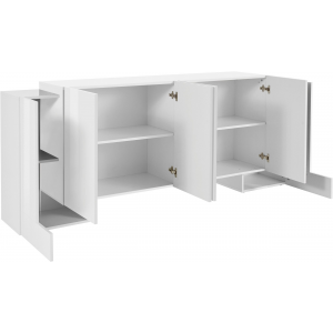 Zoom Credenza Pillon 210 – 2+4 ante – Bianco Lucido