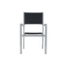 Set Tavolo Nettuno + 10 Sedie Amalfi MOIA in alluminio e textilene nero