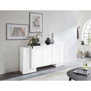 Zoom Credenza Pillon 170 – 2 ante + 3 ante – Bianco Lucido
