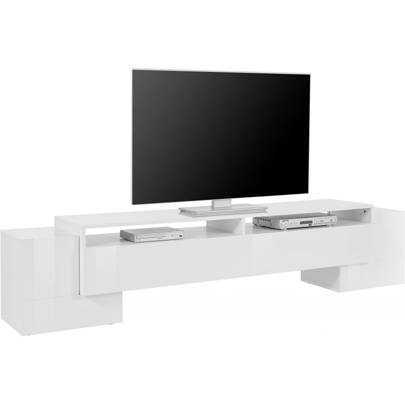 Porta TV Pillon 210 – 2+1 ante – Bianco Lucido