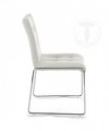 Sedia in pelle sintetica Alice - set da 2 bianco
