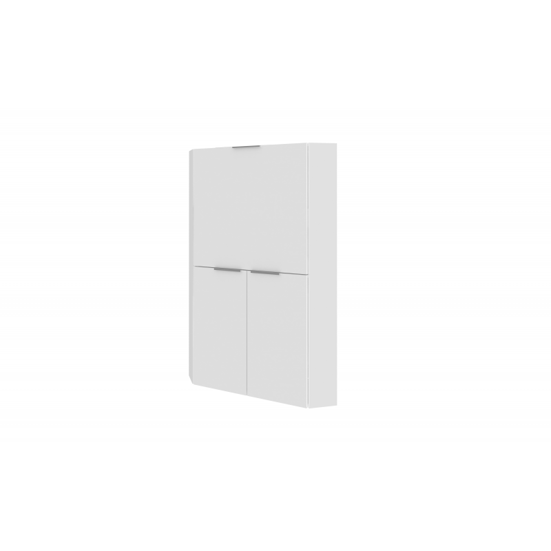Scrivania ad angolo Dalia – Richiudibile – 70x140x57 – Bianco Lucido