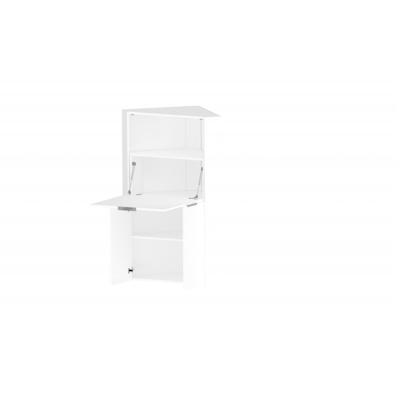 Scrivania ad angolo Dalia – Richiudibile – 70x140x57 – Bianco Lucido