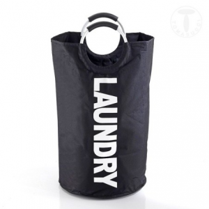 SACCA PORTABIANCHERIA LAUNDRY BLACK TOMASUCCI