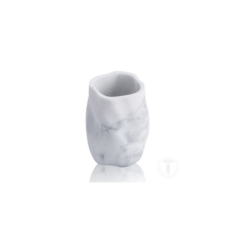 BICCHIERE PORTA SPAZZOLINI "MARBLE" TOMASUCCI