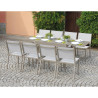 Set Tavolo da + 6 Sedie Elba MOIA tortora