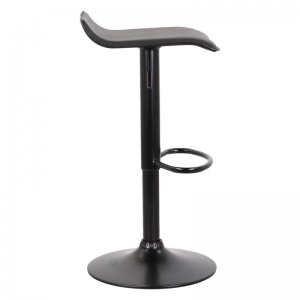 Set 2 sgabelli in ecopelle modello Ischia Nero (base nera)