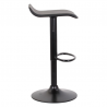Set 2 sgabelli in ecopelle modello Ischia Nero (base nera)
