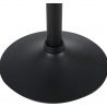Set 2 sgabelli in ecopelle modello Ischia Nero (base nera)