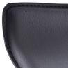 Set 2 sgabelli in ecopelle modello Ischia Nero (base nera)