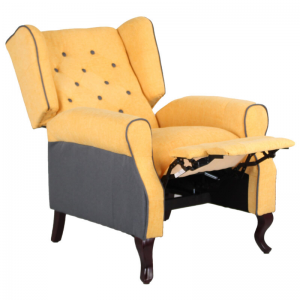 Zoom Poltrona Recliner Relax in tessuto modello Pacifica colore Ocra