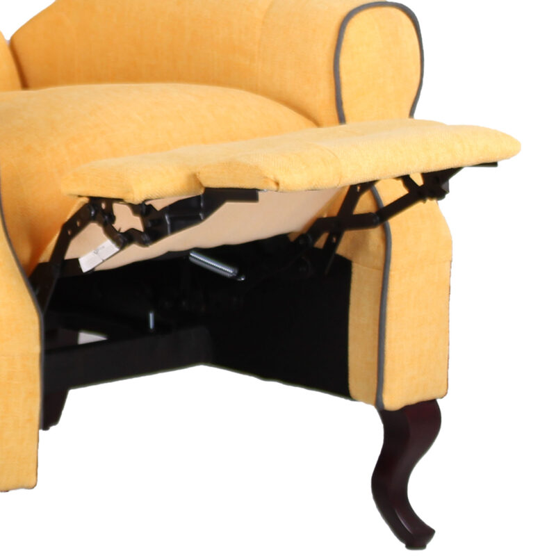 Poltrona Recliner Relax in tessuto modello Pacifica colore Ocra