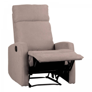 Zoom Poltrona Relax Manuale in tessuto modello Samoa colore Tortora
