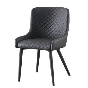 SET DA 4 POLTRONCINA HERMON IN PU GRIGIO