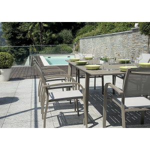 Set Tavolo San Donato + 6 Sedie Elba MOIA tortora