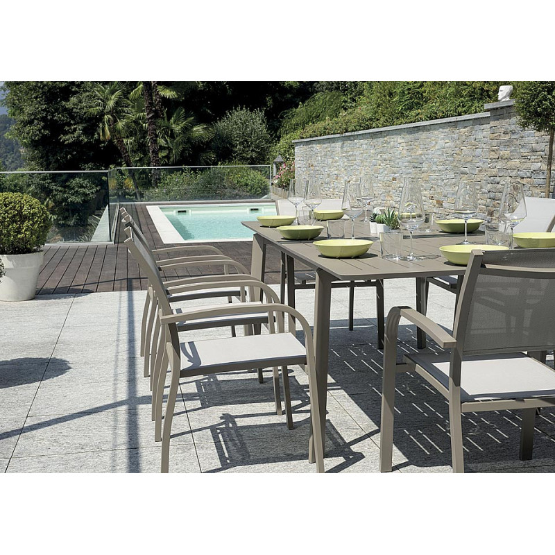 Set Tavolo San Donato + 6 Sedie Elba MOIA tortora