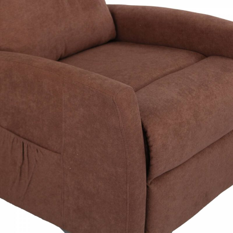 Poltrona Relax Elettrica in tessuto modello Samoa colore Marrone