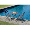 Set Tavolo Lucca + 2 sedie Lucca MOIA chocolate