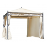 Set tende laterali di ricambio MOIA per gazebo in ferro quadrato da 3x3 m