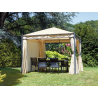 Set tende laterali di ricambio MOIA per gazebo in ferro quadrato da 3x3 m