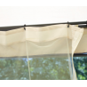 Set tende laterali di ricambio MOIA per gazebo in ferro quadrato da 3x3 m