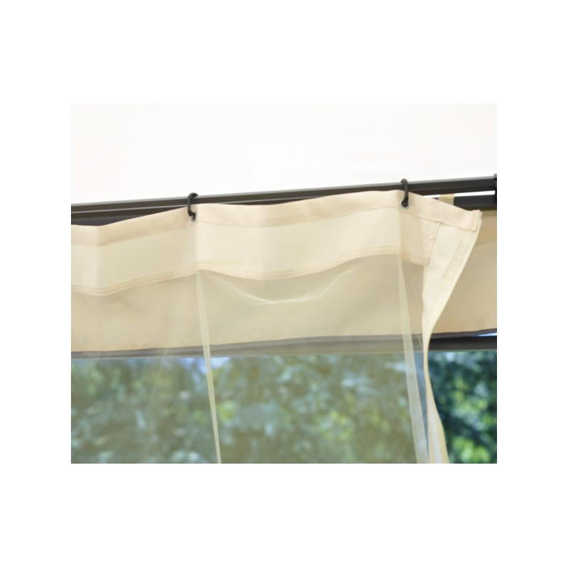 Set tende mosche MOIA di ricambio per gazebo in ferro quadrato 3x3 m
