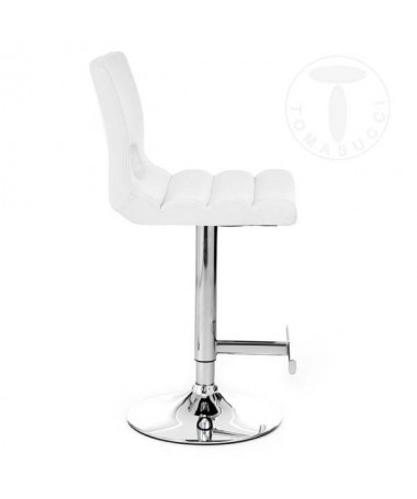 Zoom Sgabello bar in pelle sintetica Sem - bianco