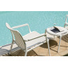 Set Balcony Valencia Bianco Moia | 2 Poltrone + Tavolino