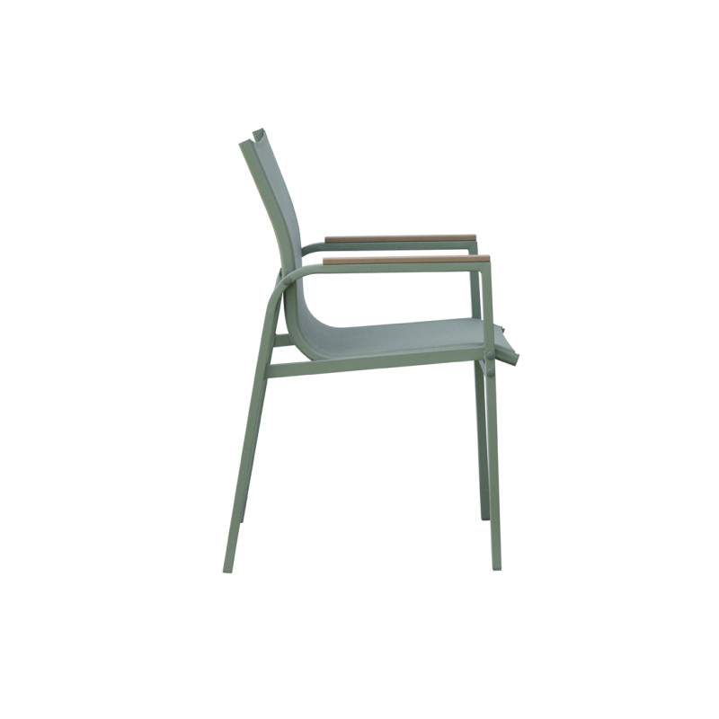 Dining set Tarquinia ferro verde Moia 4 sedie elegante e robusto