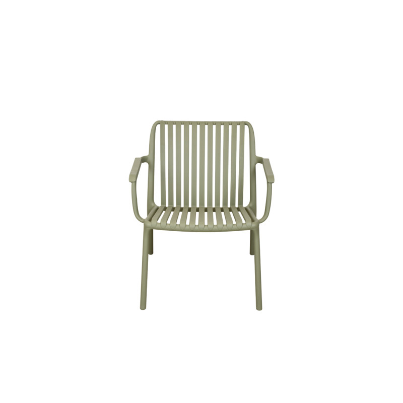 Set Tavolino Balcony + 2 Poltrone Balcony Set Valencia Resina Verde Moia