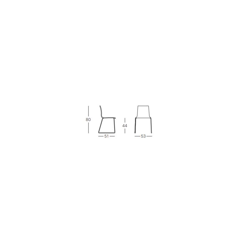 ALICE a slitta set da 2 MADE IN ITALY SCAB DESIGN