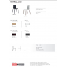 SET DUE SEDIE NATURAL ALICE TECNOPOLIMERO MADE IN ITALY SCAB DESIGN