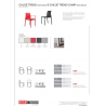 SET 6 CHLOÉ TREND SEDIE MON AMOUR MADE IN ITALY SCAB DESIGN
