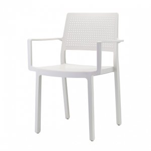 SET 4 PEZZI SEDIA EMI CON BRACCIOLI TECNOPOLIMERO MADE IN ITALY SCAB DESIGN