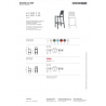 SET 4 SGABELLI EMI TECNOPOLIMERO HT 65CM MADE IN ITALY SCAB DESIGN