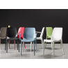 SET 4 SEDIE GINEVRA TECNOPOLIMERO CON BRACCIOLI SCAB DESIGN