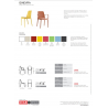 SET 4 SEDIE GINEVRA TECNOPOLIMERO CON BRACCIOLI SCAB DESIGN