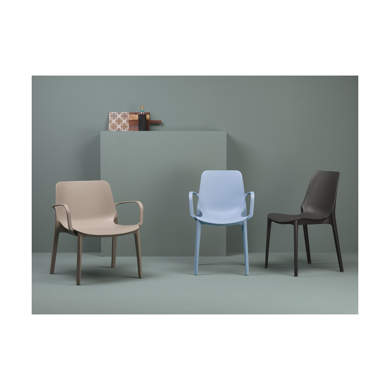SET 2 SEDIE GINEVRA LOUNGE TECNOPOLIMERO MADE IN ITALY SCAB DESIGN