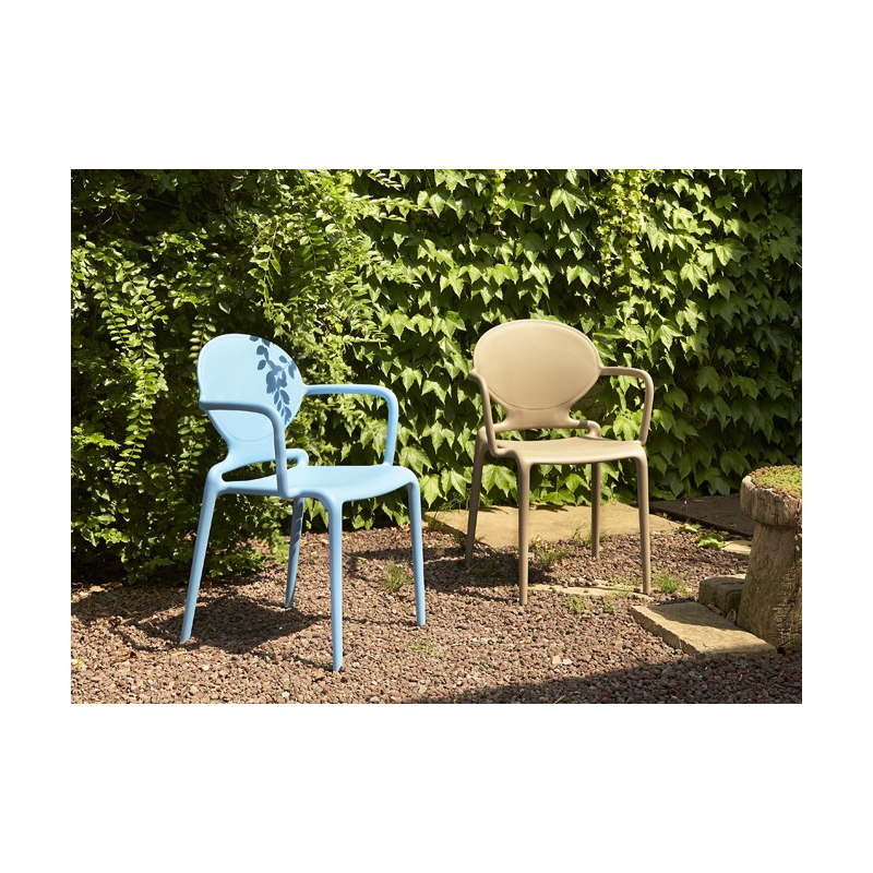 SET 4 SEDIE GIO TECNOPOLIMERO CON BRACCIOLI SCAB DESIGN