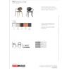 SET 4 SEDIE GIO TECNOPOLIMERO CON BRACCIOLI SCAB DESIGN